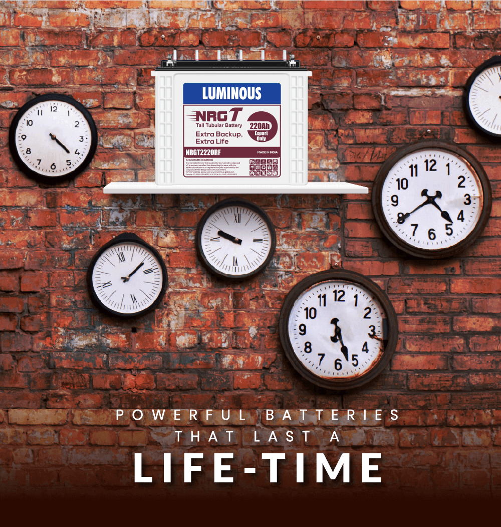 Powerful batteries that last a life-time Powerful batteries that last a life-time