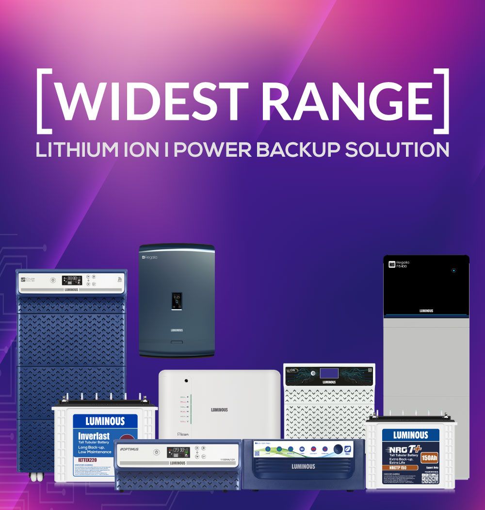 Luminous lithium ion Power Backup Solutions